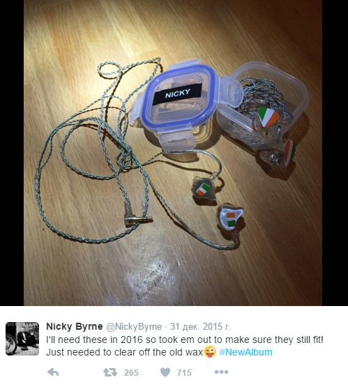 Nicky Byrne earplugs