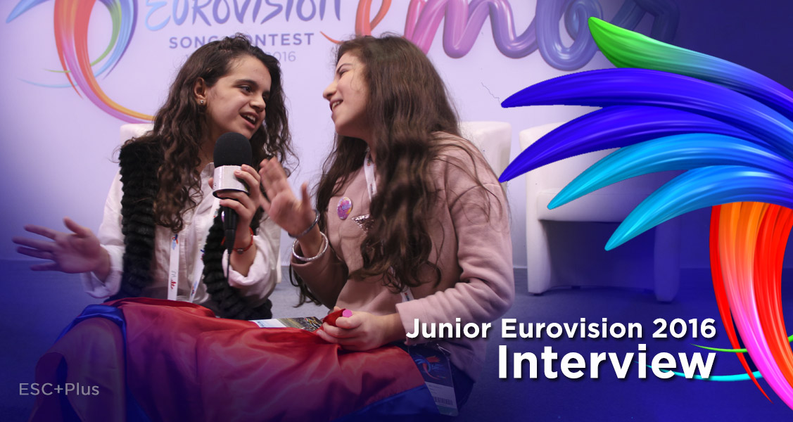 Exclusive video interview with Anahit & Mary (Armenia at Junior Eurovision 2016)