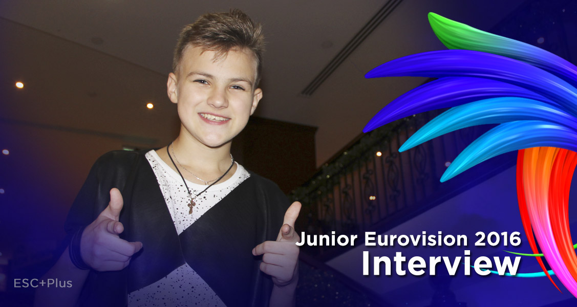 Exclusive video interview with Alexander Minyonok (Belarus at Junior Eurovision 2016)