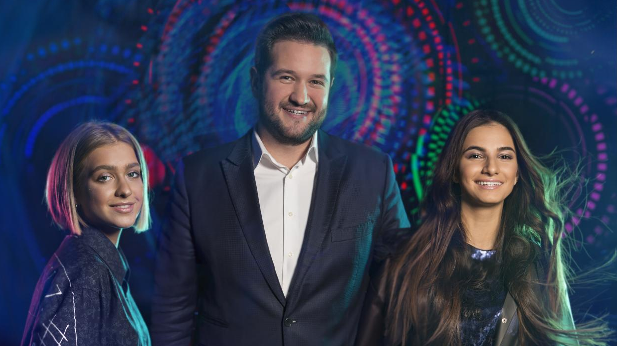 Eugene Perlin, Helena Meraai and Zena to host Junior Eurovision 2018