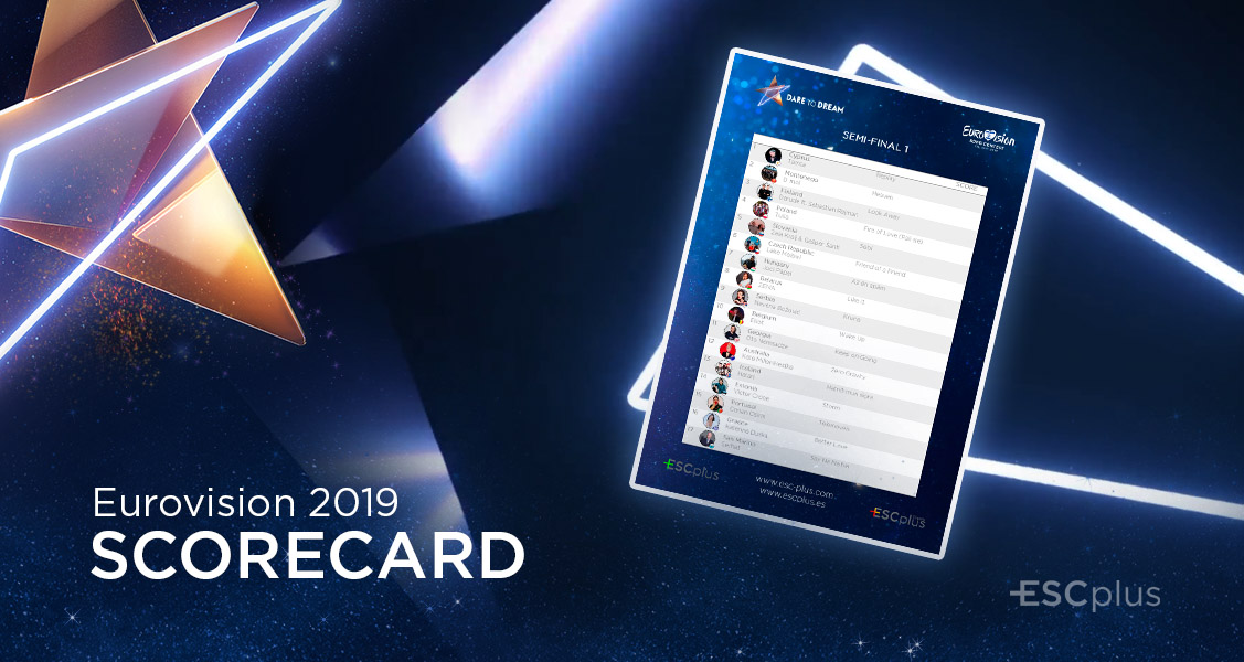 Eurovision 2019: Download the Semi-Final 1 Scorecard!