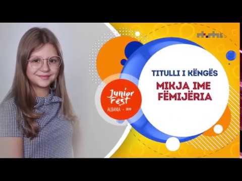 Watch: Isea Çili performs “Mikja Ime Fëmijëria”at Albania’s Junior Fest 2019