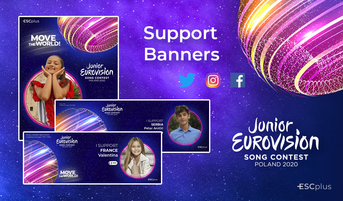 Junior Eurovision 2020 support banners now available!