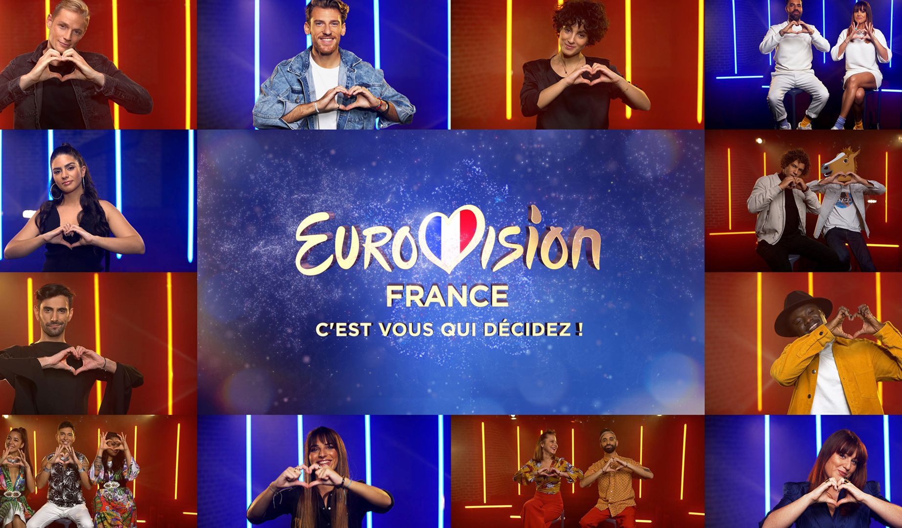 Listen to the songs vying to represent France in Eurovision 2021!