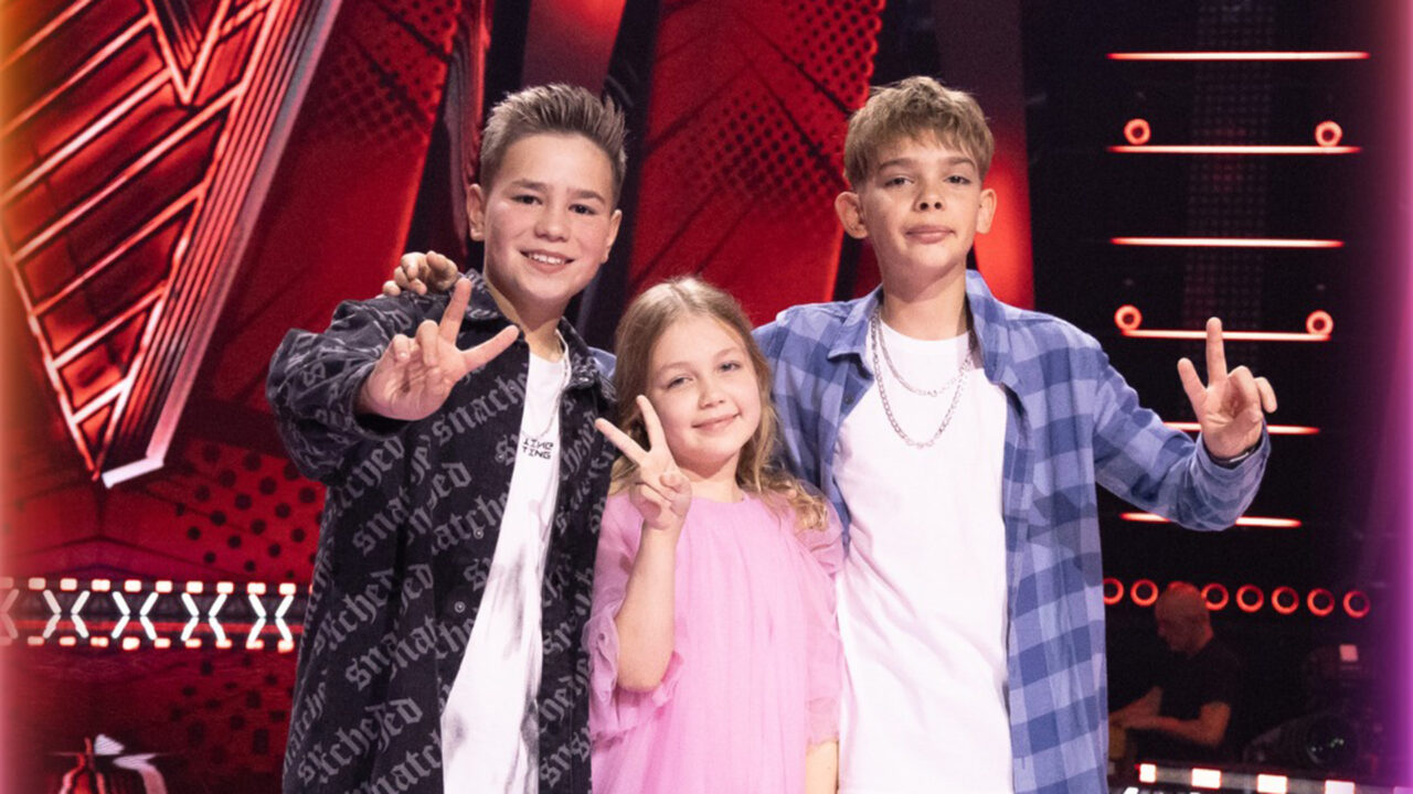 Wiktor Sas, Amelia Łęczycka and Leon Pawlikowski, finalists from Team Tribbs | Image: Arsen Petrovych - TVP