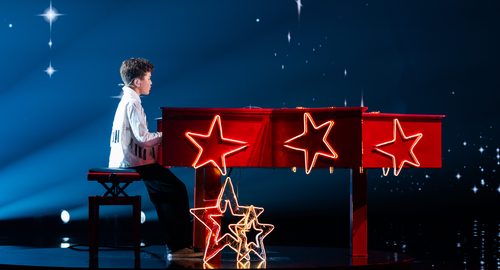 Alec (France) during his first rehearsal at Junior Eurovision 2026 | Photo: Corinne Cumming – EBU