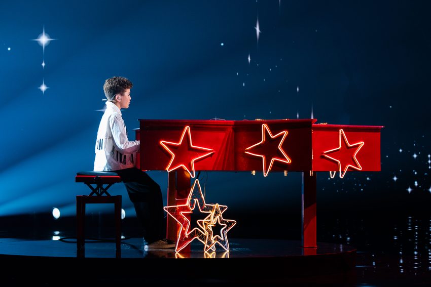 Alec (France) during his first rehearsal at Junior Eurovision 2026 | Photo: Corinne Cumming – EBU